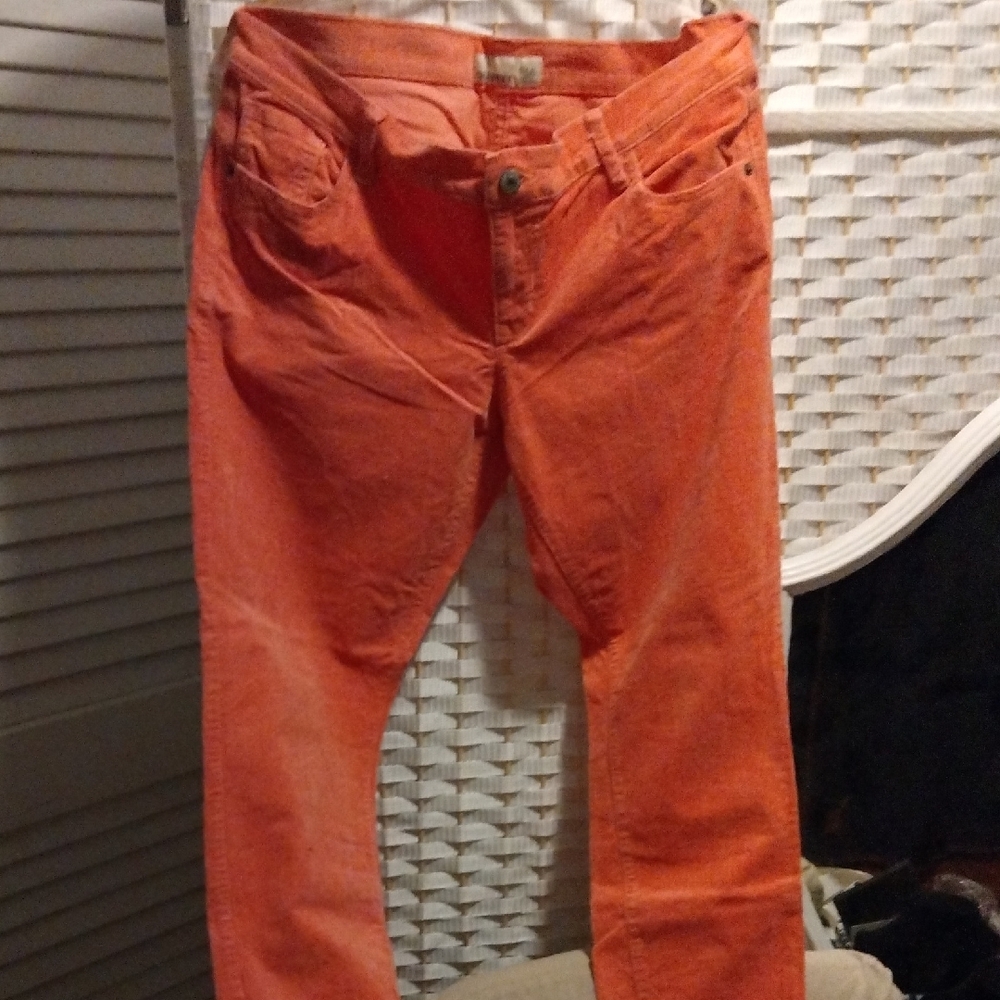 Old Navy Bright Orange Straight Leg Pants